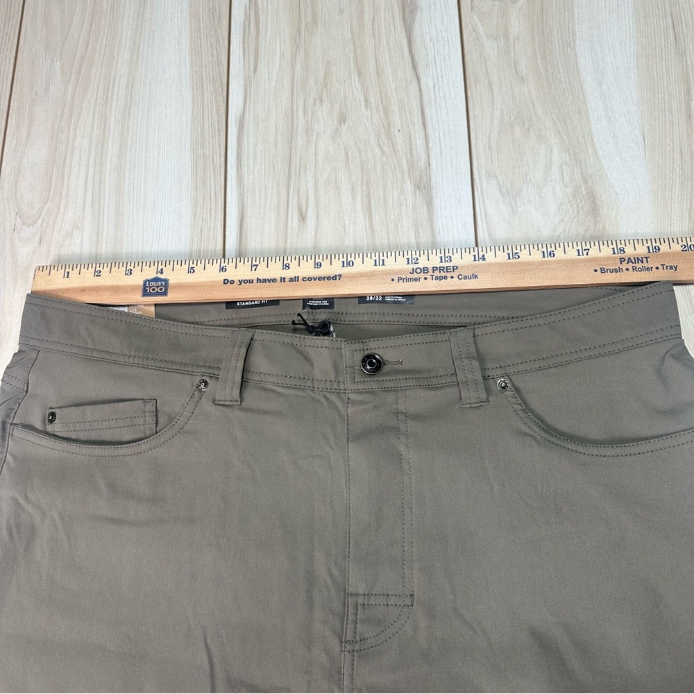 prAna Men's Green‎ Brion Pants Size 38x32 straight leg, standard fit MSRP$85 New - Picture 10 of 13